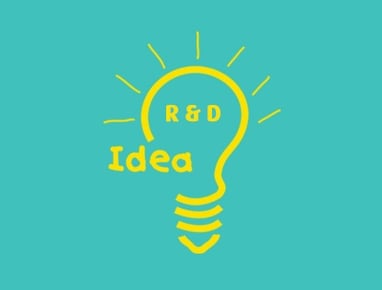 R&D light bulb illustration