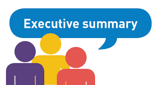 Executive Summary Speech Bubble Illustration